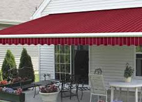 Commercial shop awning for sun protection